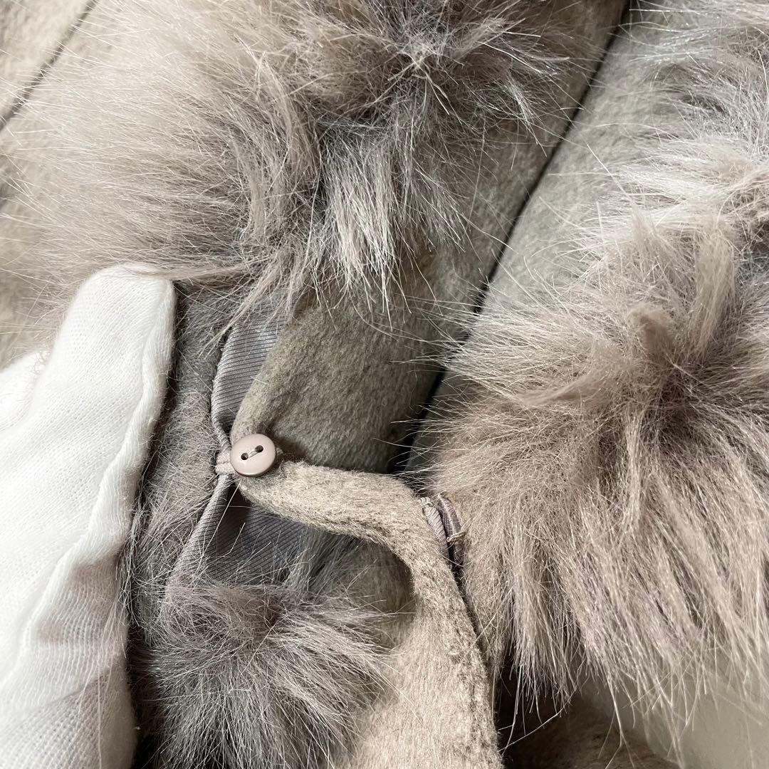 24AW✨SNIDEL スナイデル ファー付きミドルケープコート 3way