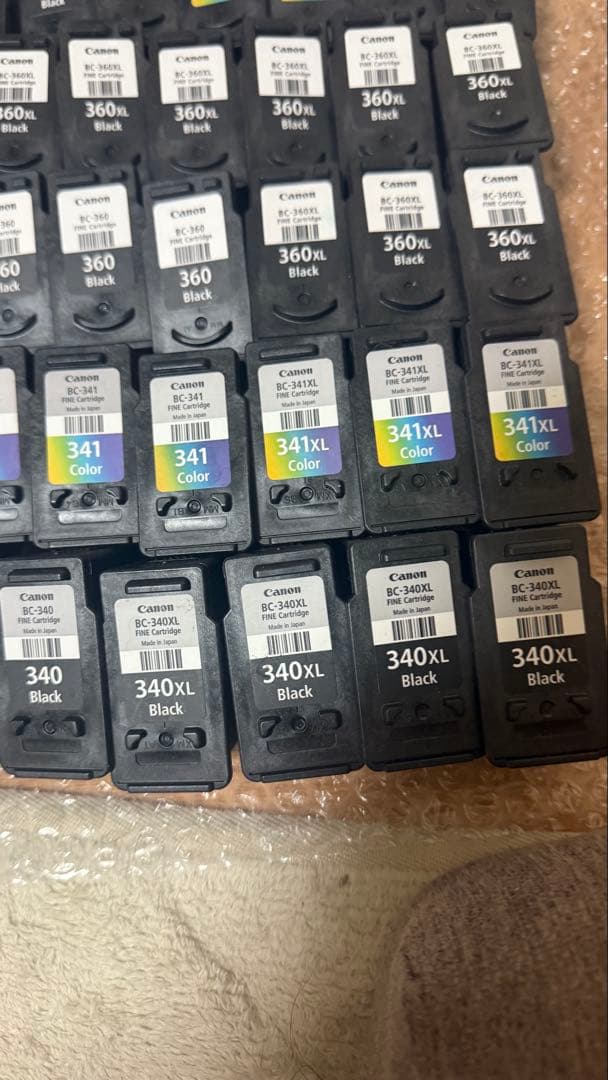 Canon 純正使用済インクカートリッジ70個-2