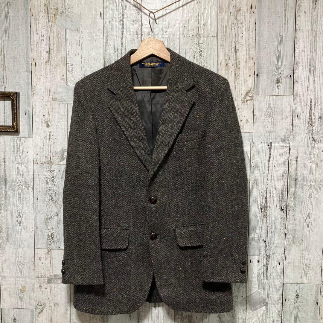 ブルックスブラザーズ　ツイード　テーラードジャケット　アメリカ製　ユニオンメイド