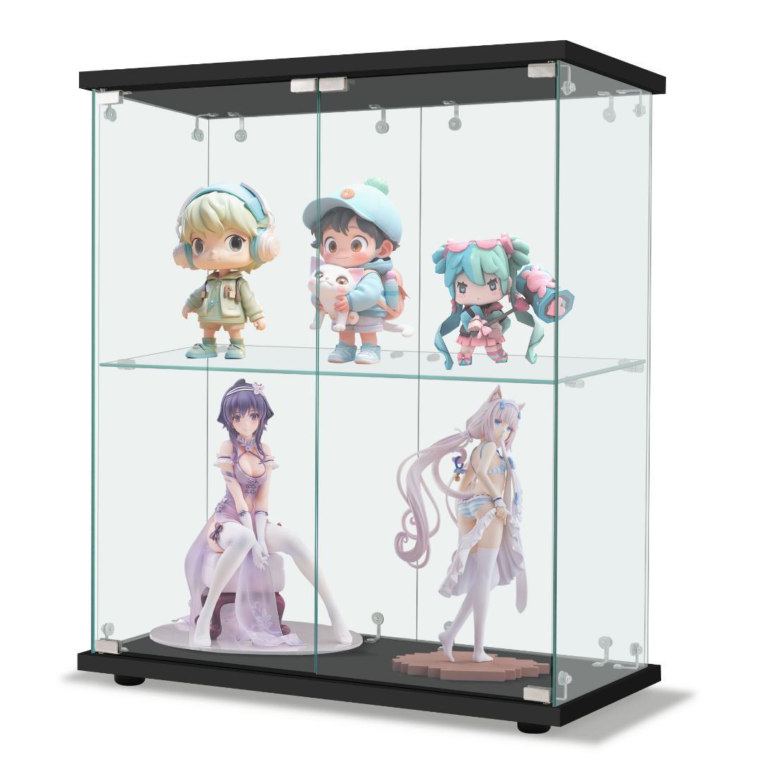 コレクションケース 両扉タイプ 2段 幅80.5×奥行36.5×高さ86cm