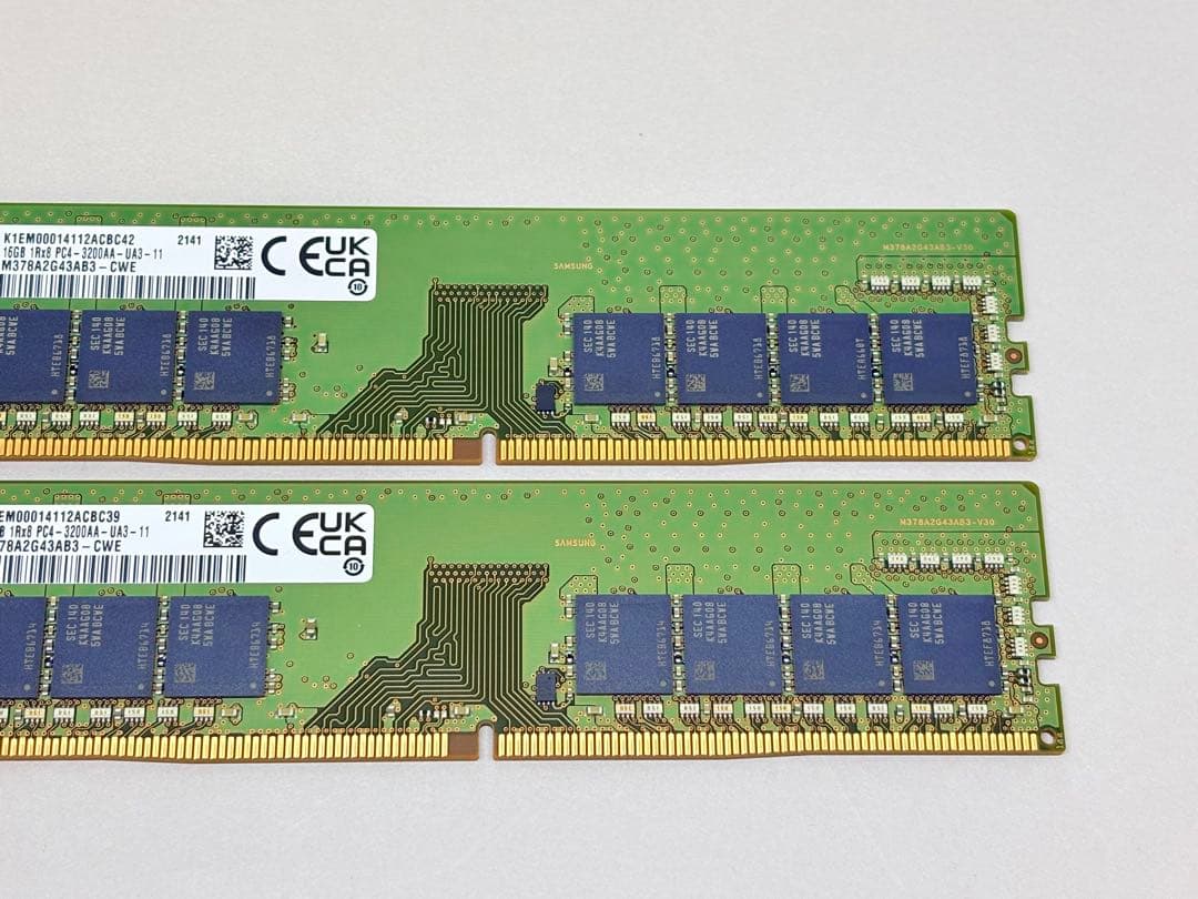 メモリー SAMSUNG DDR4 3200 16GBx2(32GB)