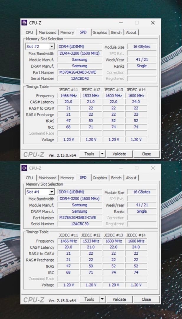 メモリー SAMSUNG DDR4 3200 16GBx2(32GB)