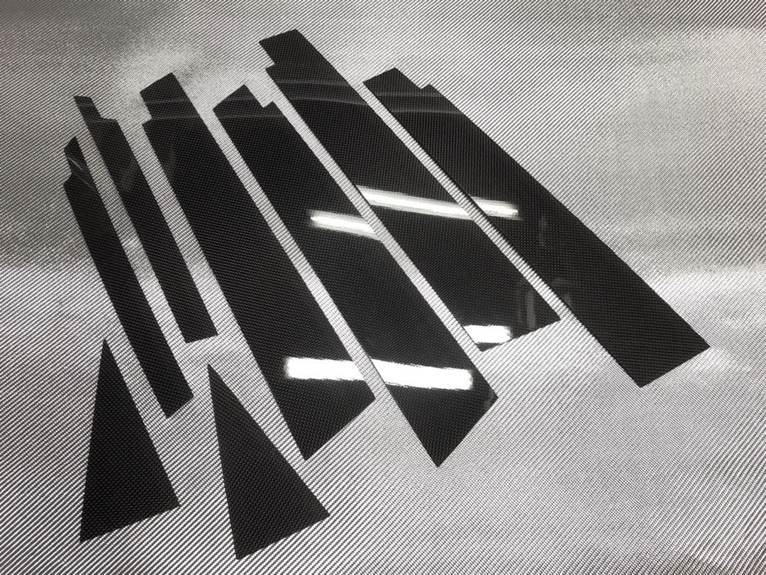 Y51系 フーガ【リアルカーボン／平織り】ピラーガーニッシュ