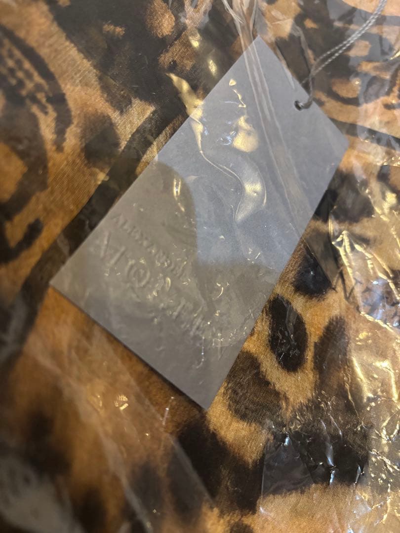 アレキサンダーマックイーン 新品未使用 130センチ 大判 スカーフ シルク