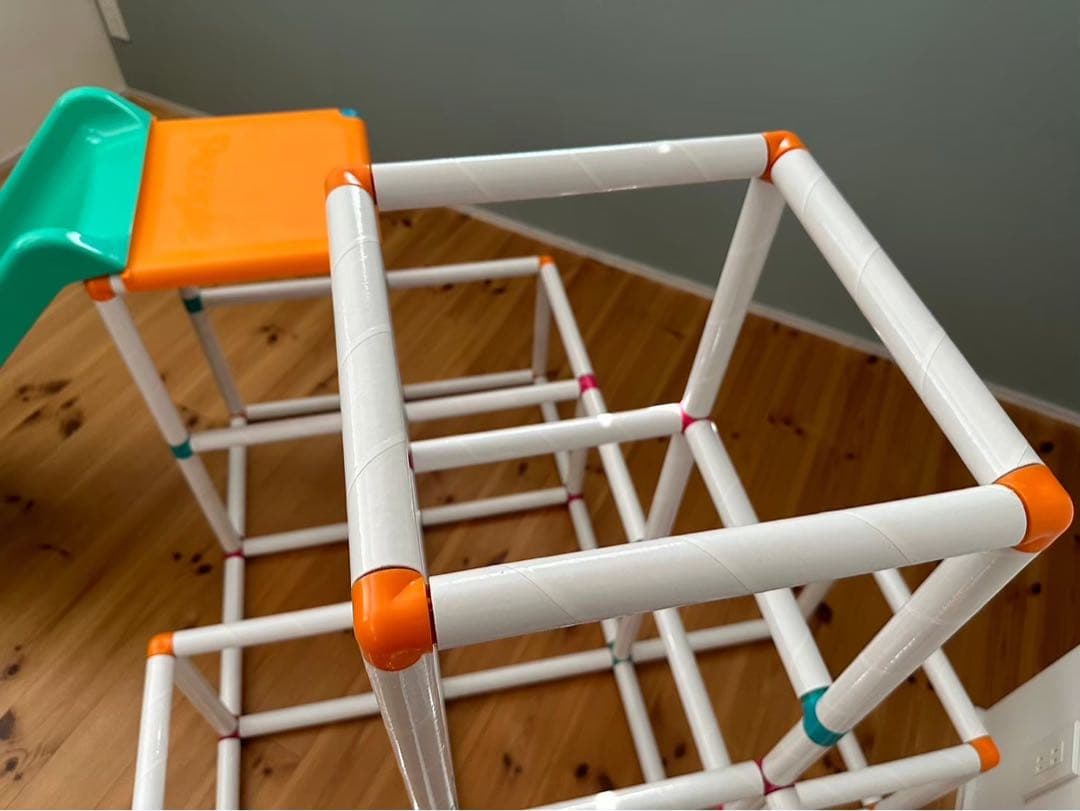 白いわんぱくジム 箱なし ジャングルジム