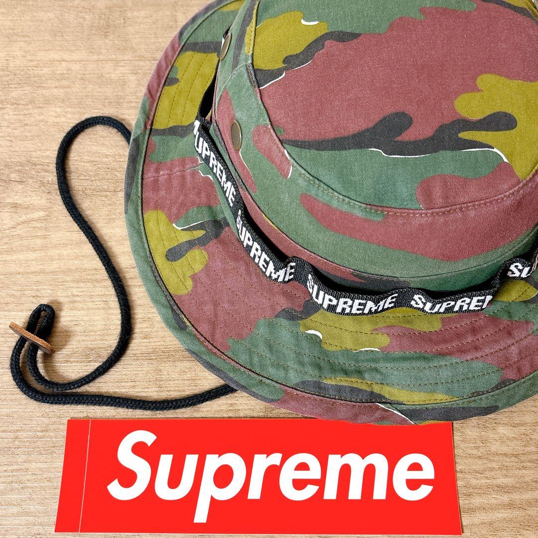 正規品　Supreme アウトドアハット　ハット　帽子　アメリカ製　迷彩