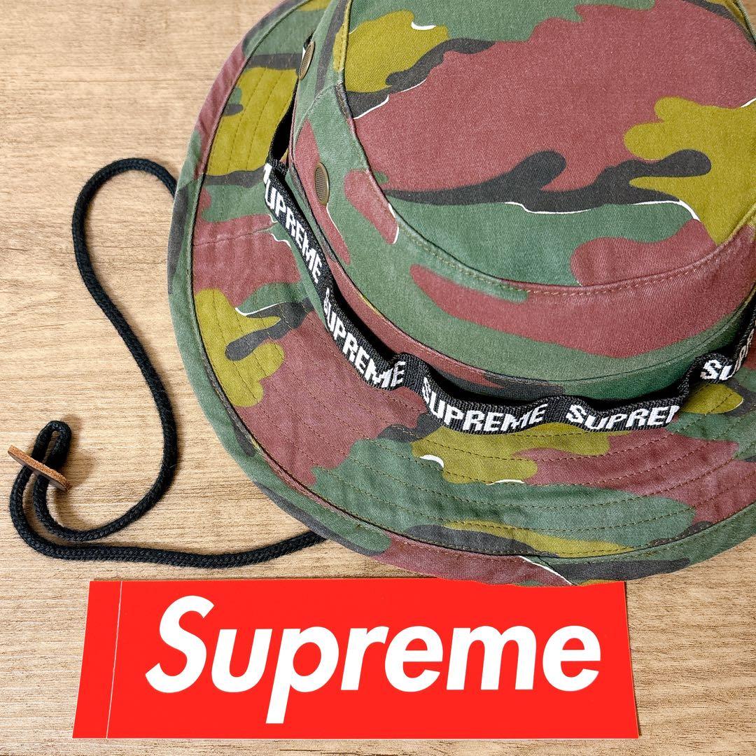 正規品　Supreme アウトドアハット　ハット　帽子　アメリカ製　迷彩