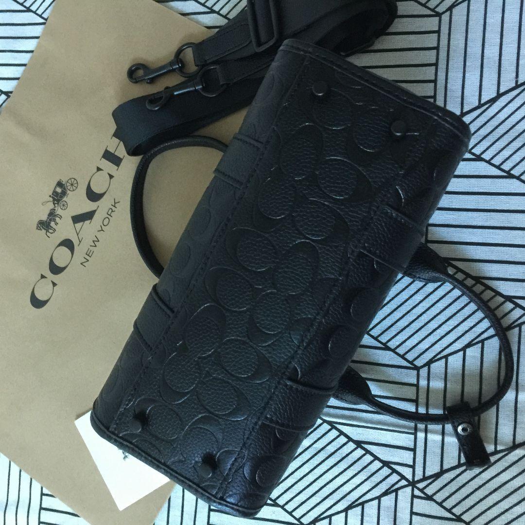 COACHコーチバッグ CZ497 ブラック ショルダーバッグボストンバッグ
