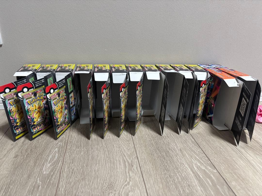 期間限定 メガドリームex 空箱11箱 インフェルノX 空箱2箱 おまけ空箱2箱