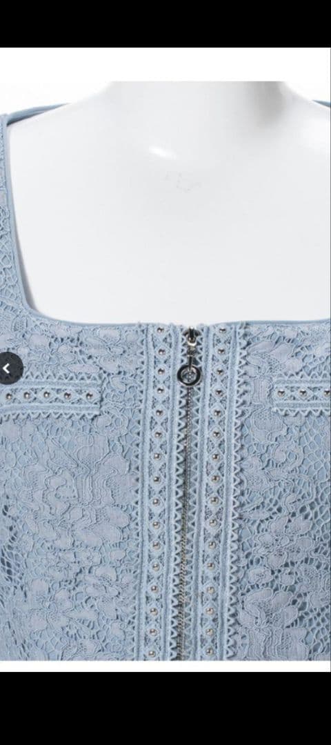 SOBRE ブルー フラワーレース セットアップ　2XＬ