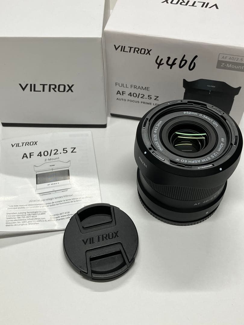 【超美品】VILTROX AF 40mm F2.5 zマウント