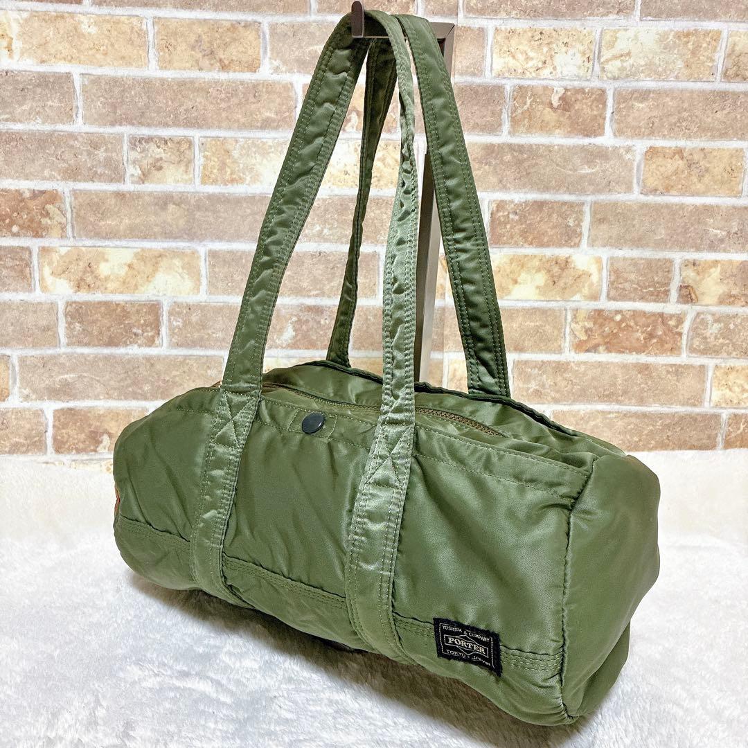 美品✨希少 ポーター タンカー ダッフル ミニボストンバッグ　 セージグリーン