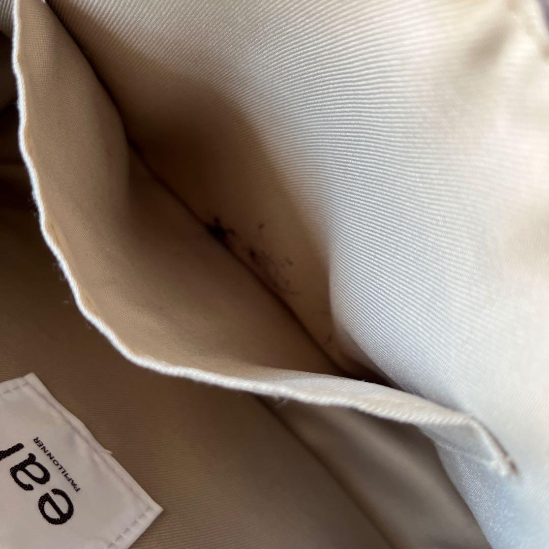 【ear PAPILLONNER 】ワイドテープショルダーバッグ　ベージュ