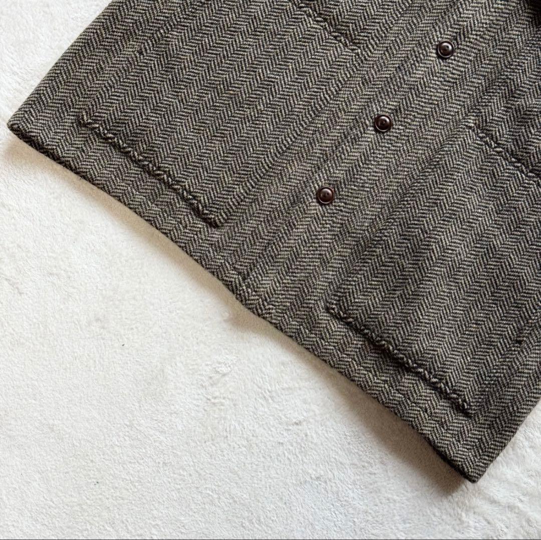 希少◎ダブルアールエル RRL カシミヤ ツイード ヘリンボーン カバーオール