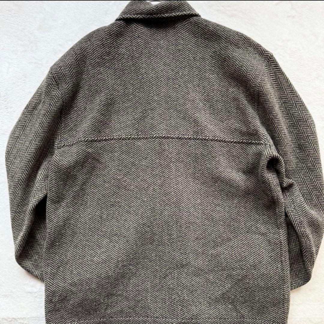 希少◎ダブルアールエル RRL カシミヤ ツイード ヘリンボーン カバーオール