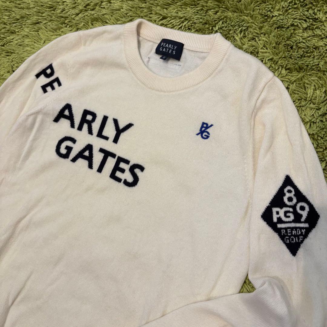 パーリーゲイツ PEARLYGATES ニットセーター カシミヤ混 サイズ0