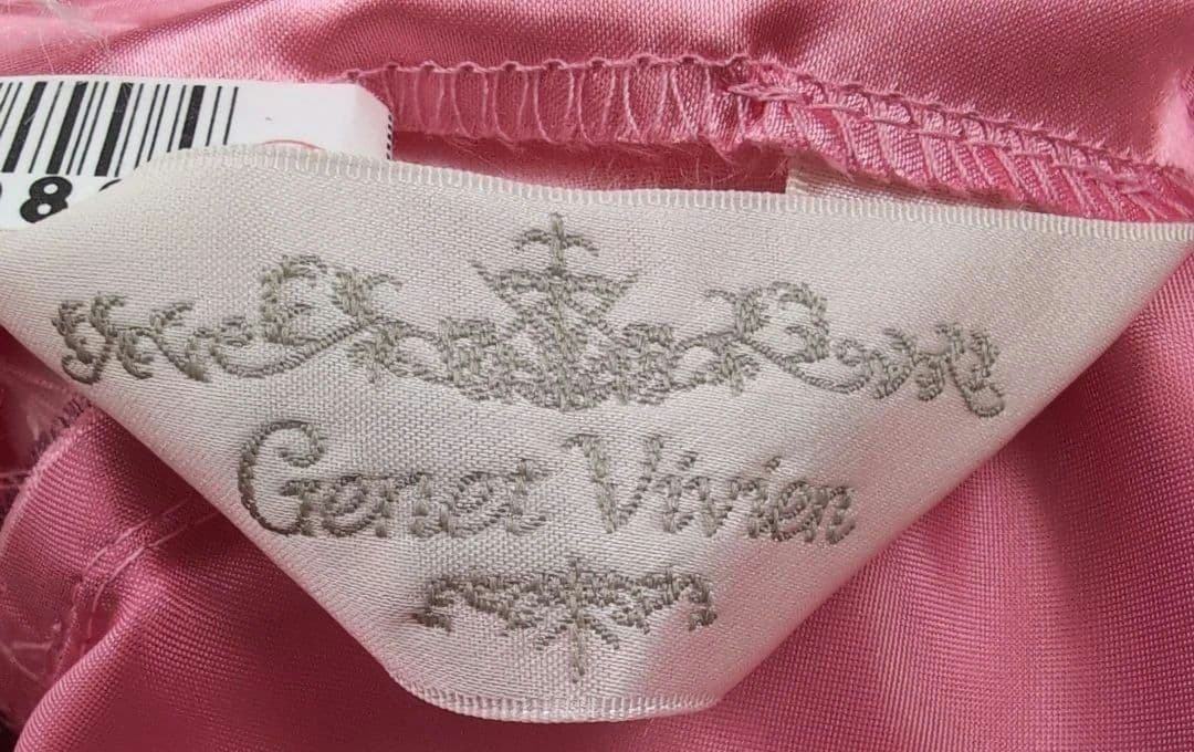 新品 Genet Vivien ジュネビビアン サテン ロングドレス