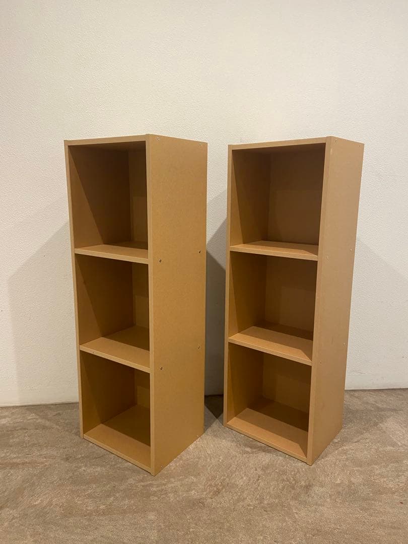 ⭐️送料込⭐️美品⭐️３セット⭐️無印⭐️廃盤希少⭐️パルプボードボックス３段⭐️スリム３段