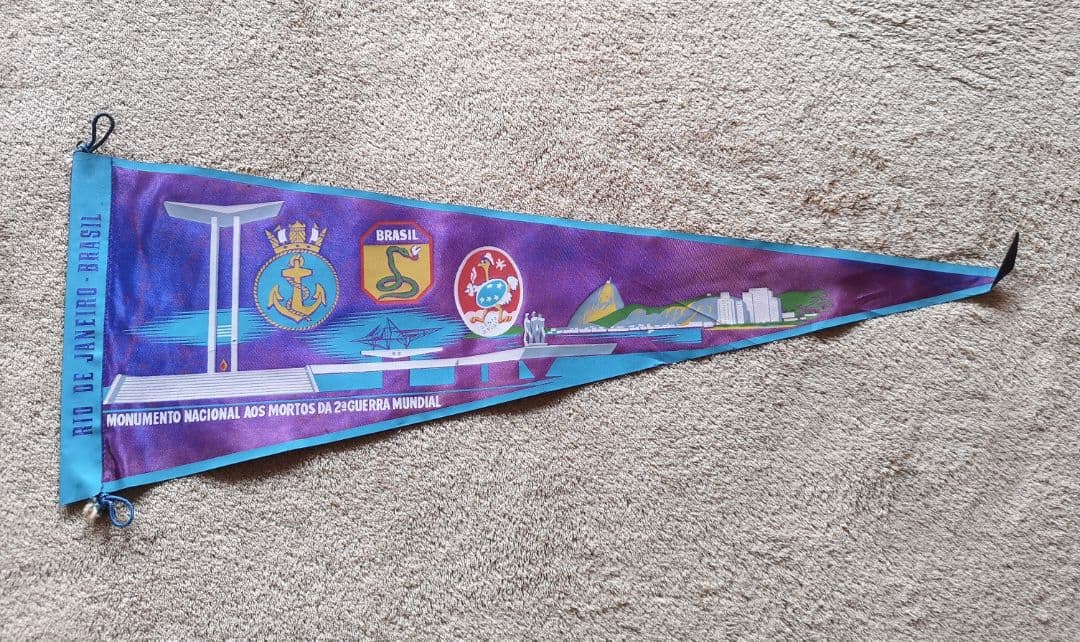 【ブラジル　1970　アンティーク】記念ペナント　21枚　まとめ売り