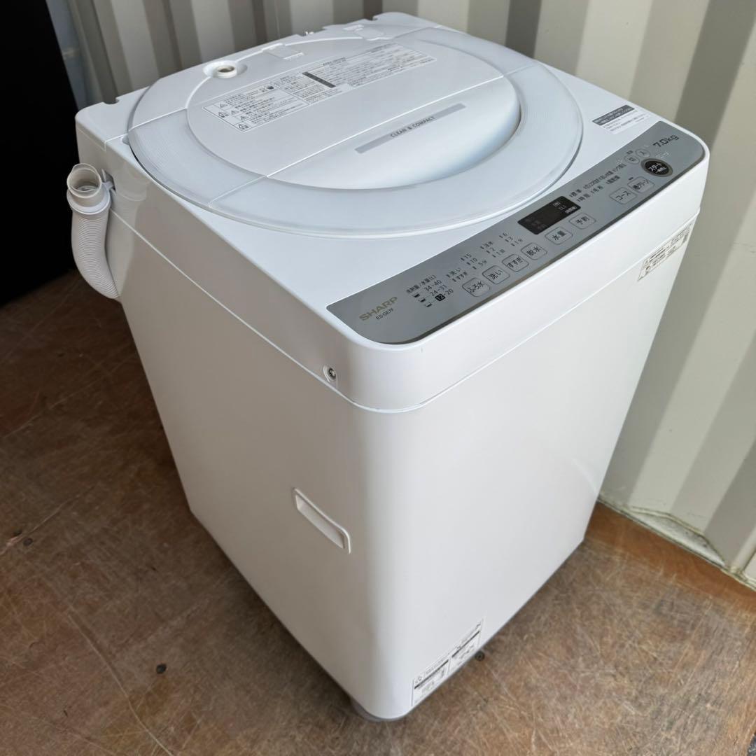 47⭐️2022年製美品★シャープ　洗濯機　7KG　大型　一人暮らし