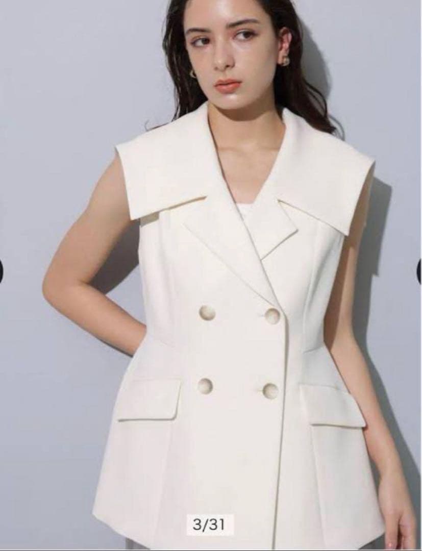 セーラーカラーペプラムジレ Arpege story ジレ