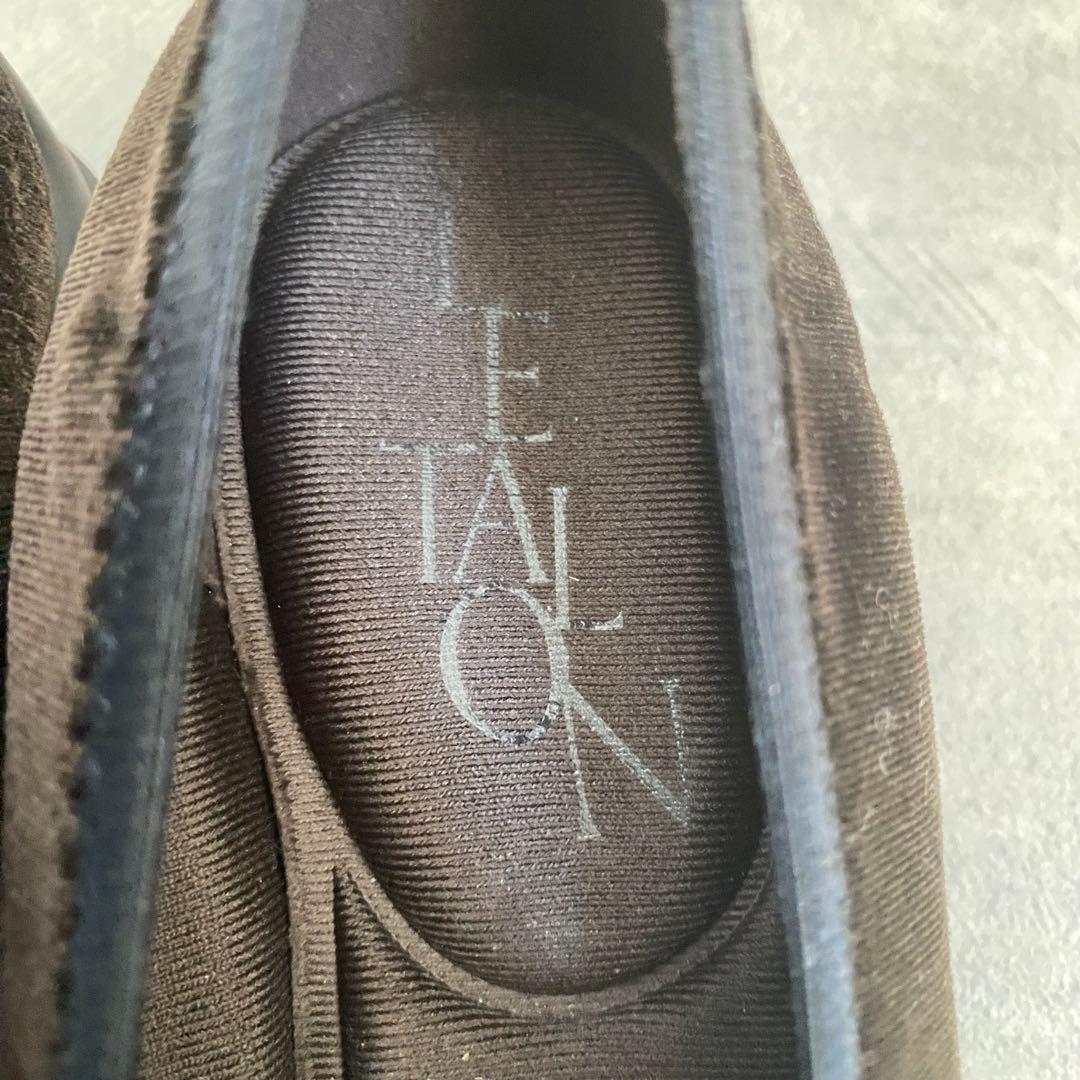 【美品】LE TALON ルタロン ダブルリボン バレーリーナ 22cm