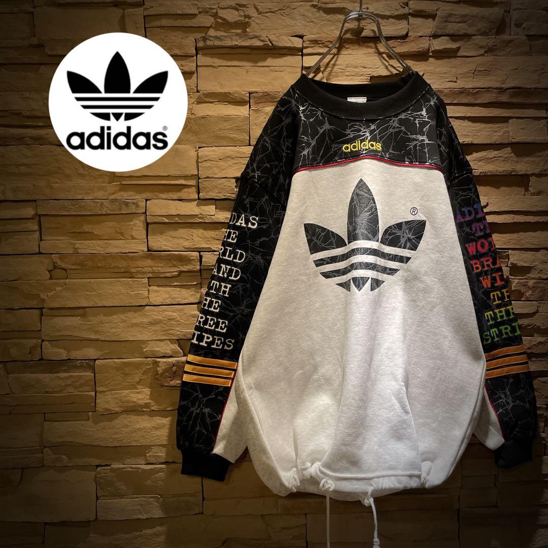 【希少】80s'/常田大希/adidas/スウェット/レトロ/派手デザイン/ML