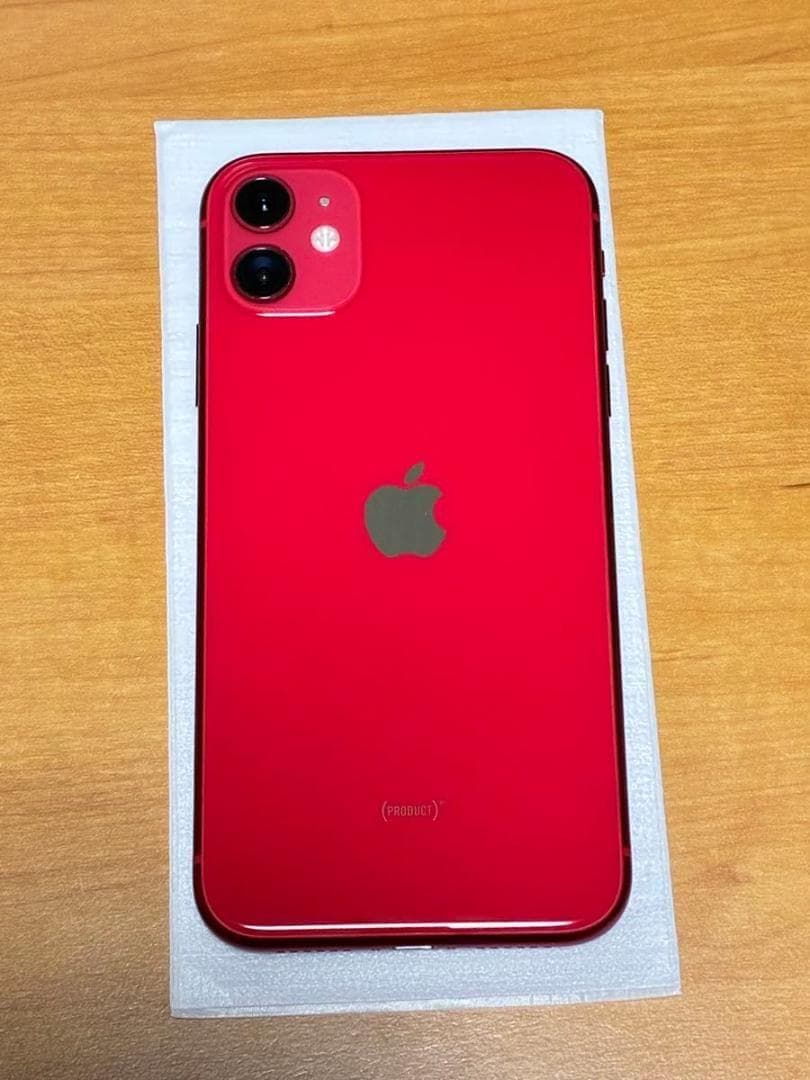 美品 iPhone11 64GB レッド 本体 SIMフリー 箱 付属品有