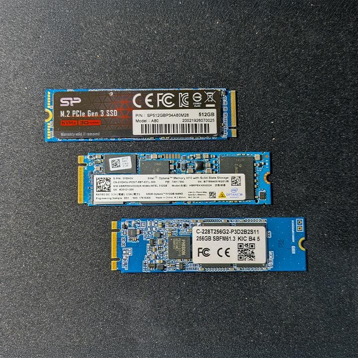 M.2 SSD　512GB+512GB+256GB　３枚セット