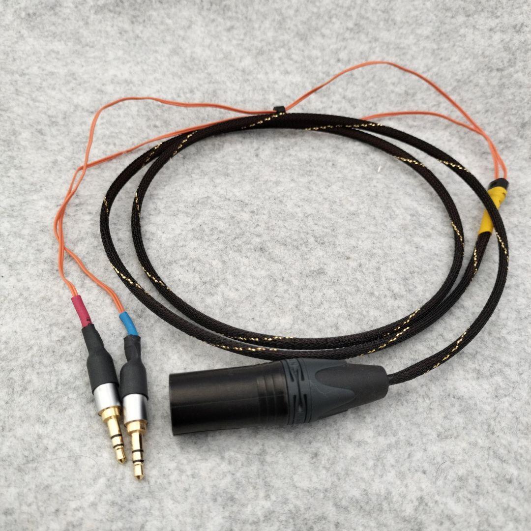自作オーグラインヘッドフォンケーブル(XLR - 3.5mmステレオジャック)