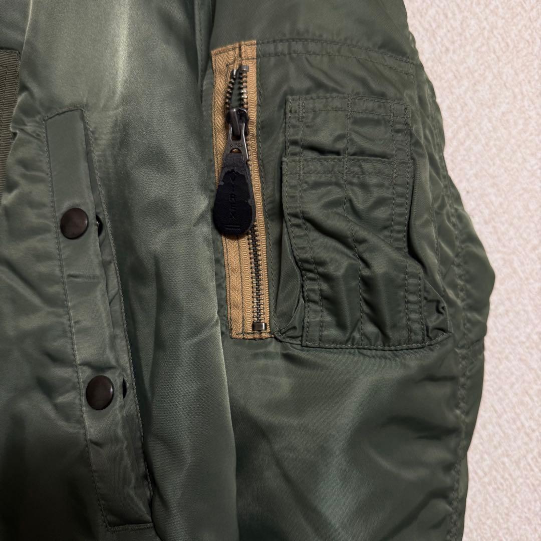 オリーブグリーン ミリタリージャケット ファー付き