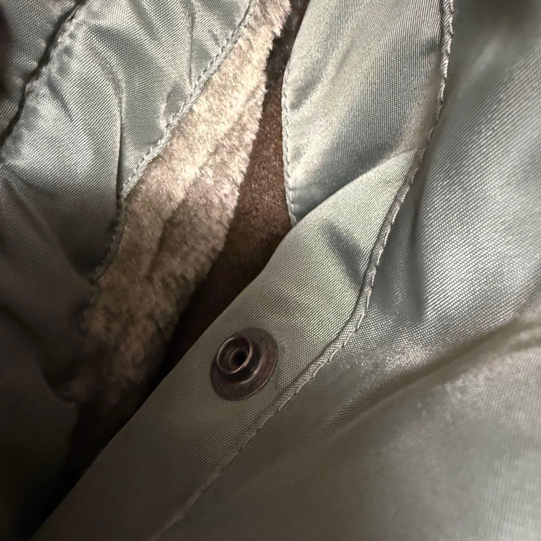 オリーブグリーン ミリタリージャケット ファー付き