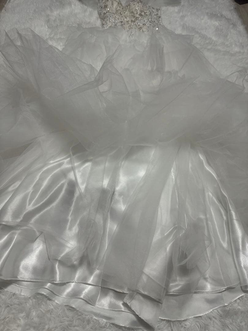 【JEAN MACLEAN】バースデードレス ロング 白 オフショル S