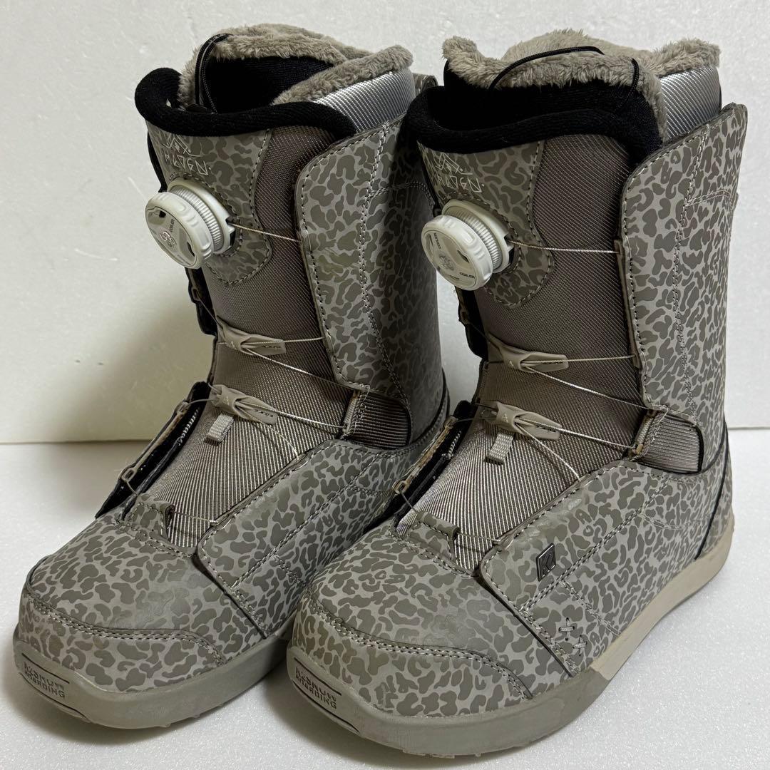 24.5cm K2 Havenスノーボードブーツ グレー迷彩初心者女性レディース