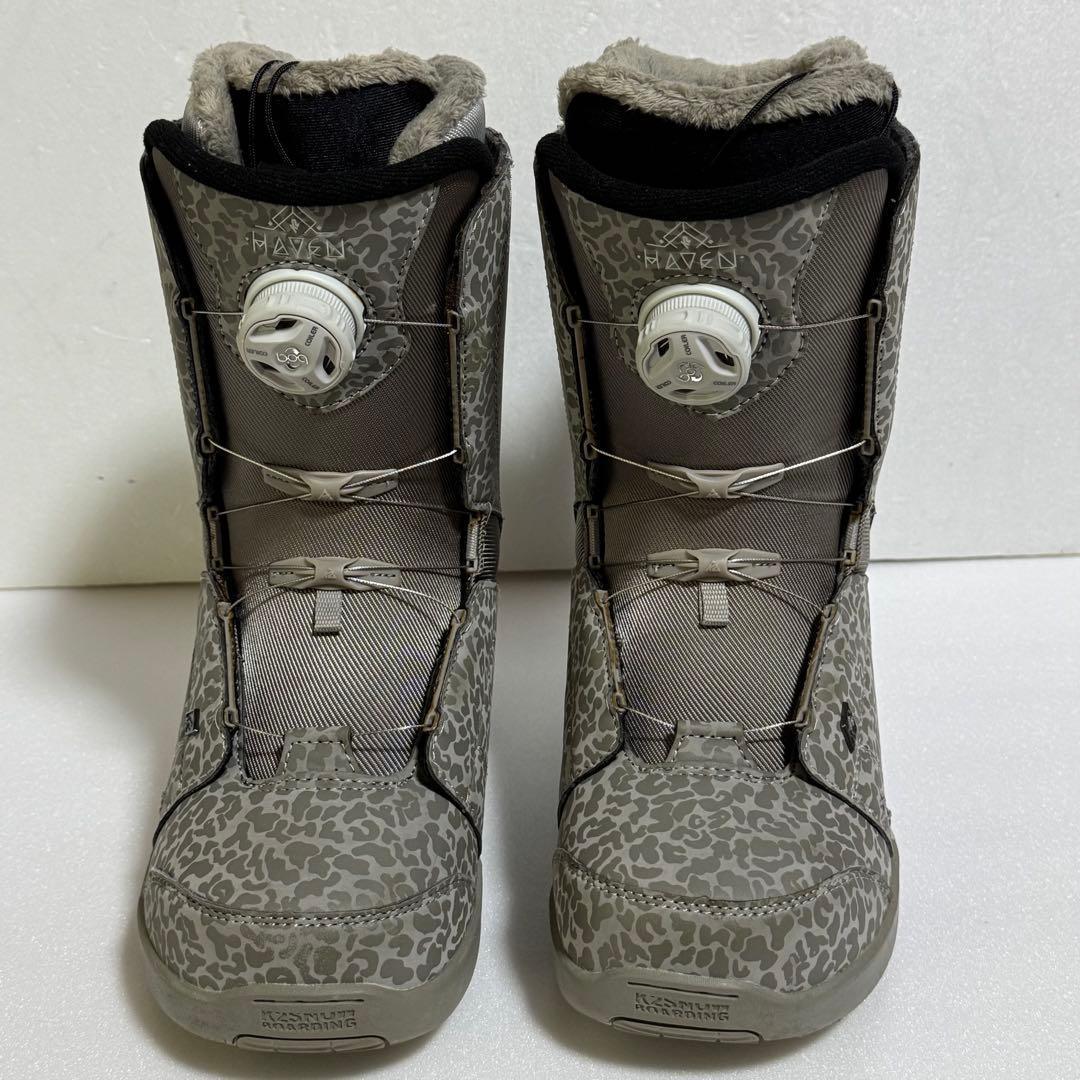 24.5cm K2 Havenスノーボードブーツ グレー迷彩初心者女性レディース