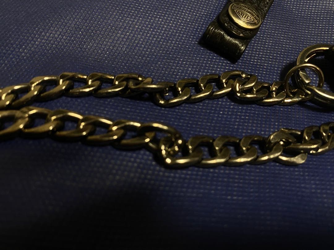 ハーレーダビッドソン/ウォレットチェーン/ワニ革/本革/ビンテージ/USA製