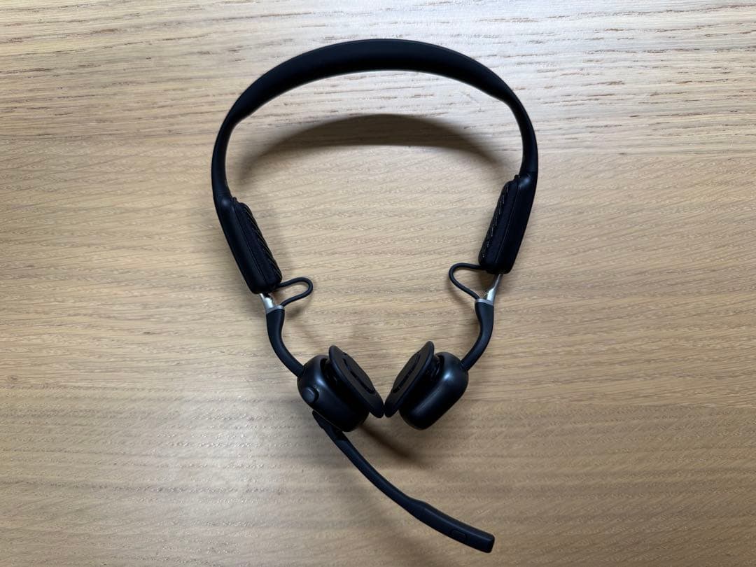 SHOKZ OPENMEET UC 骨伝導イヤホン ブラック ヘッドセット型