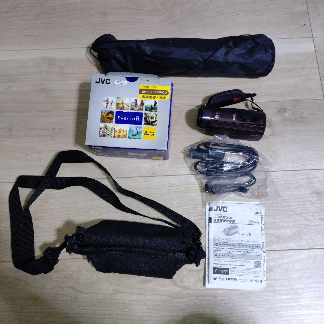 JVC GZ-RX600 ビデオカメラ 本体３脚スタンド付き