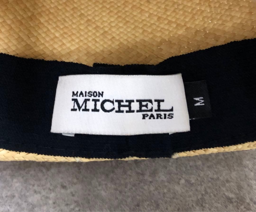 ■ MAISON MICHEL メゾンミッシェル ストローハット 麦わら