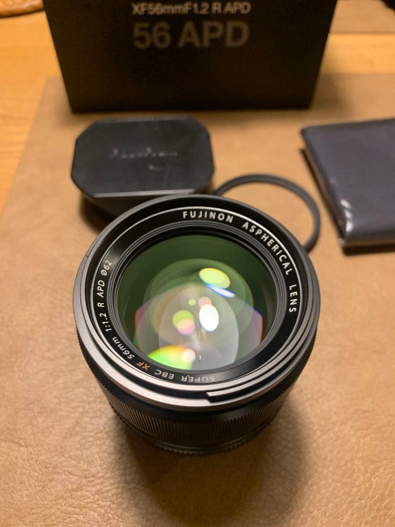 【美品】 FUJIFILM XF56mmF1.2 R APD 純正メタルフード付