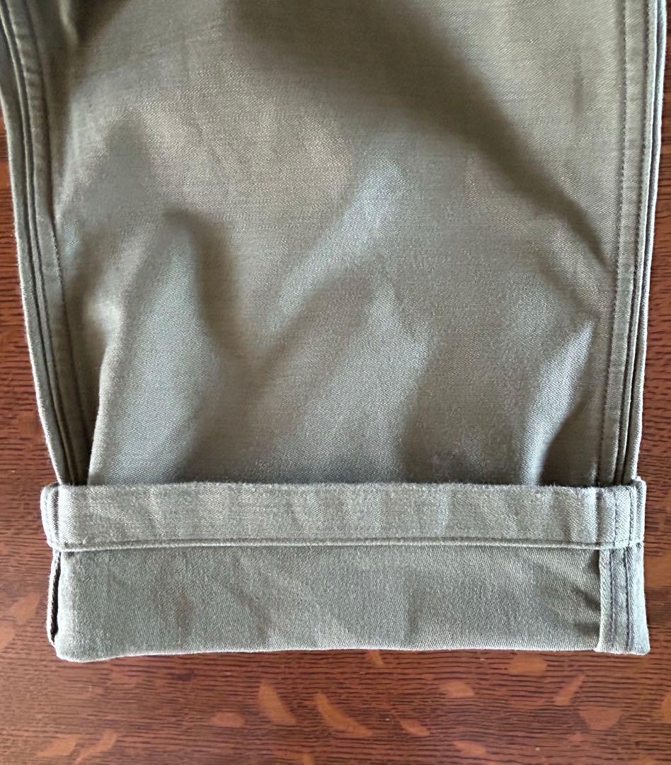 HIKE ハイク バックサテン ベイカーパンツ 13235 オリーブ S