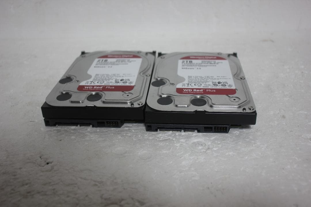 【健康状態注正常】3.5インチHDD WD RED 2TB 2個まとめての