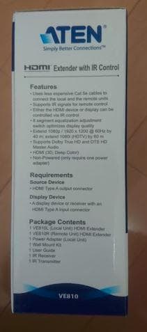 ATEN IRコントロール対応HDMIエクステンダ ☆ VE810