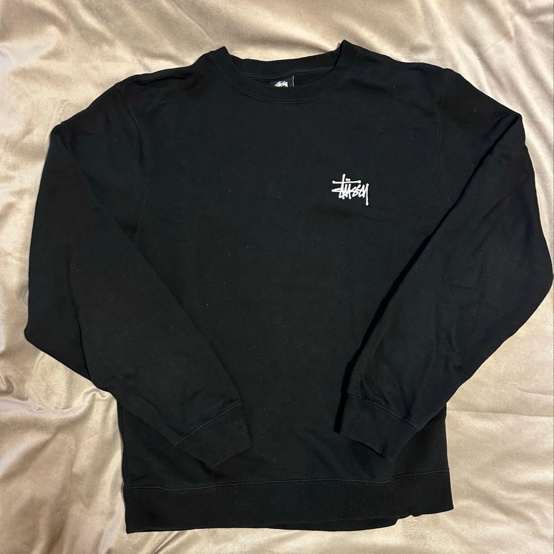 Stüssy ブラック スウェット Lサイズ ストゥーシー stussy