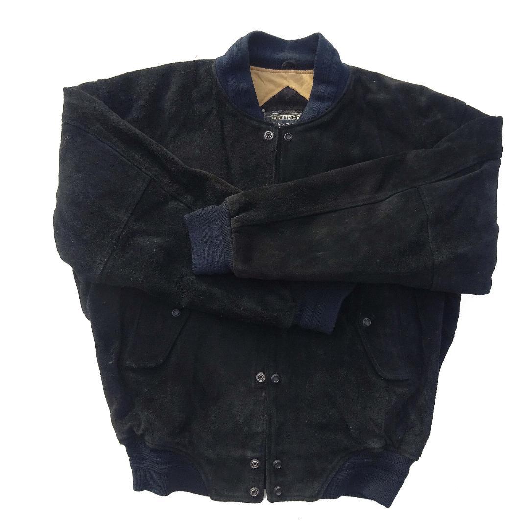 MEN'S TENORASメンズティノラス 牛革オールレザースエードスタジャン黒