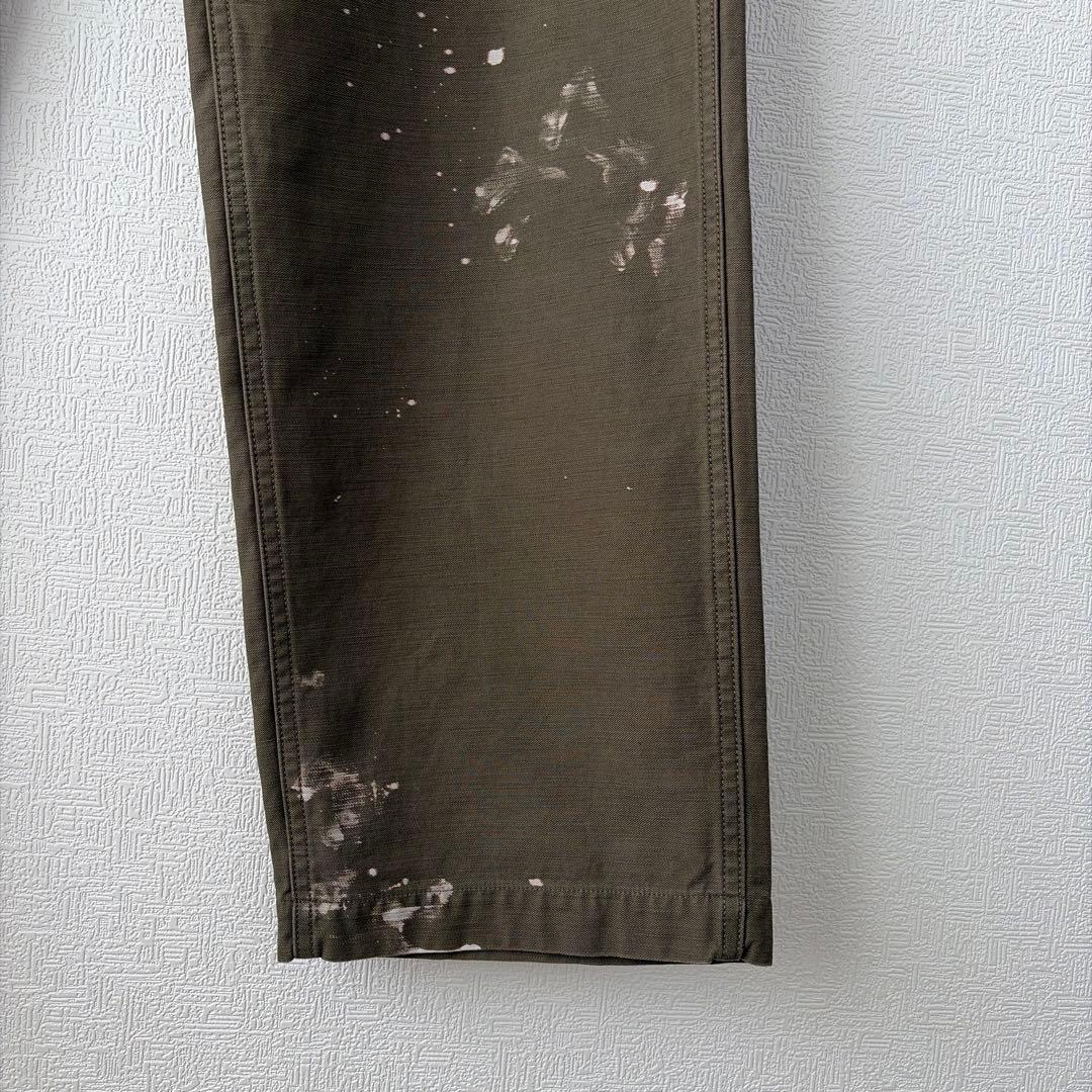 【新品未使用】AURALEE オーラリー ブリーチド ベイカーパンツ カーキ 4