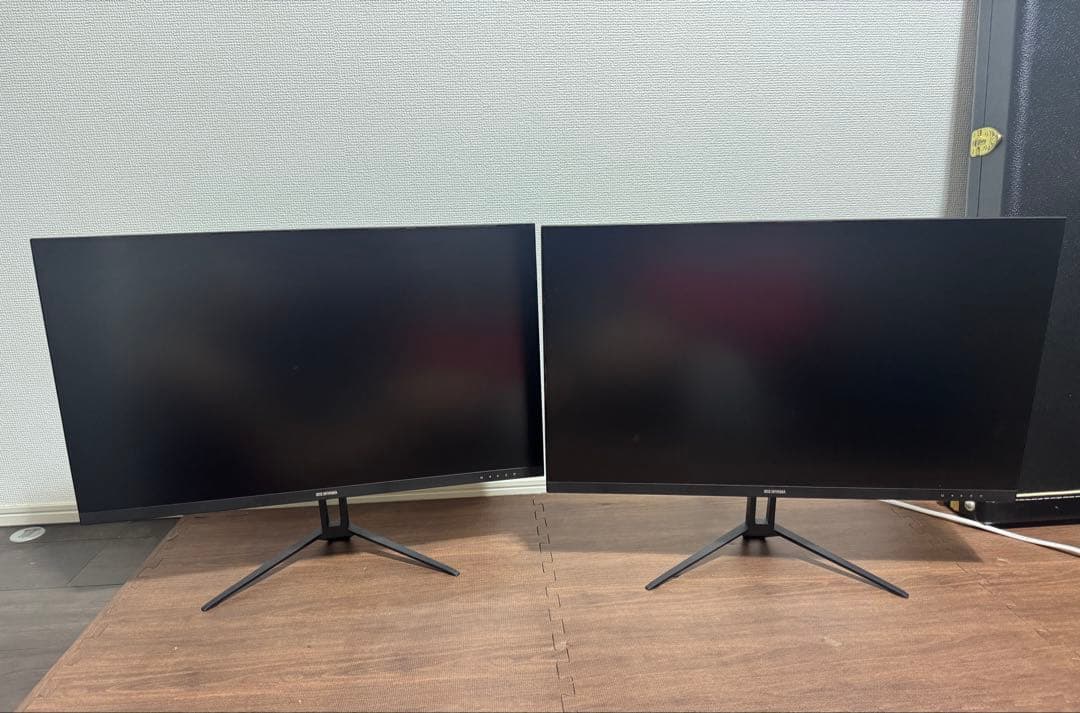 アイリスオーヤマ　DT-GF273R-B モニター2台