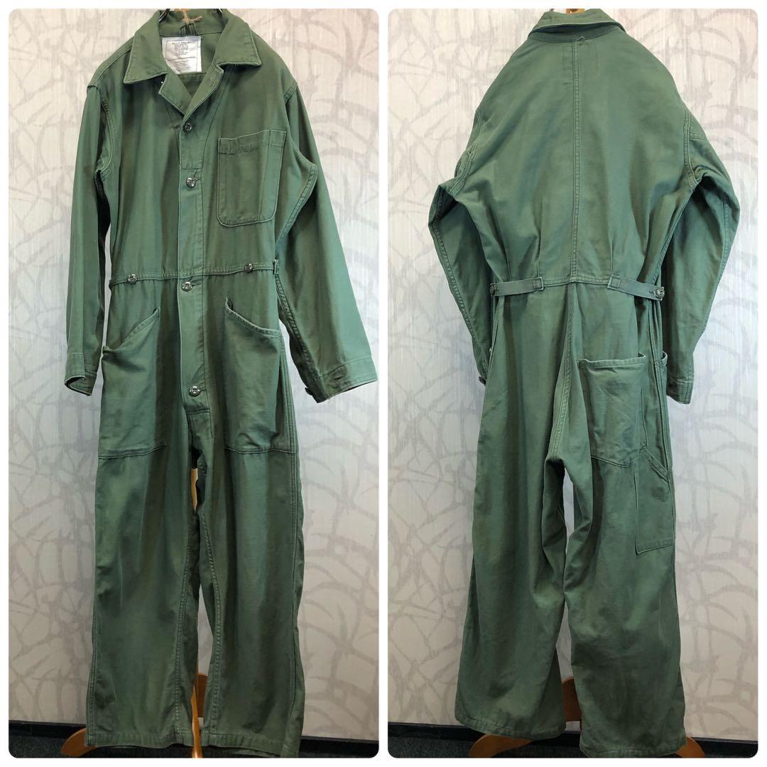70s-80s US ARMY COVERALLS カバーオール つなぎ　R