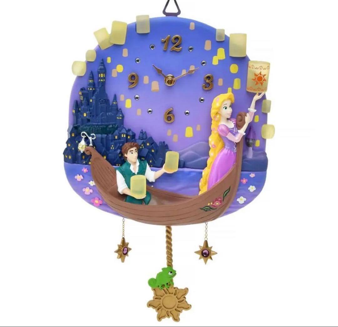 ディズニーストア　ラプンツェル 掛け時計