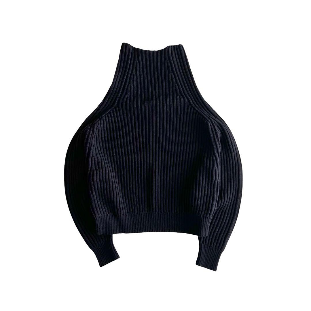 【希少】初期 everyone タートルネックリブニット ネイビー Sサイズ